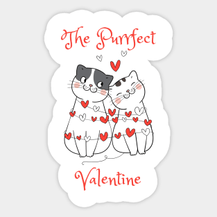 Valentines Day - The Purrfect Valentine Sticker